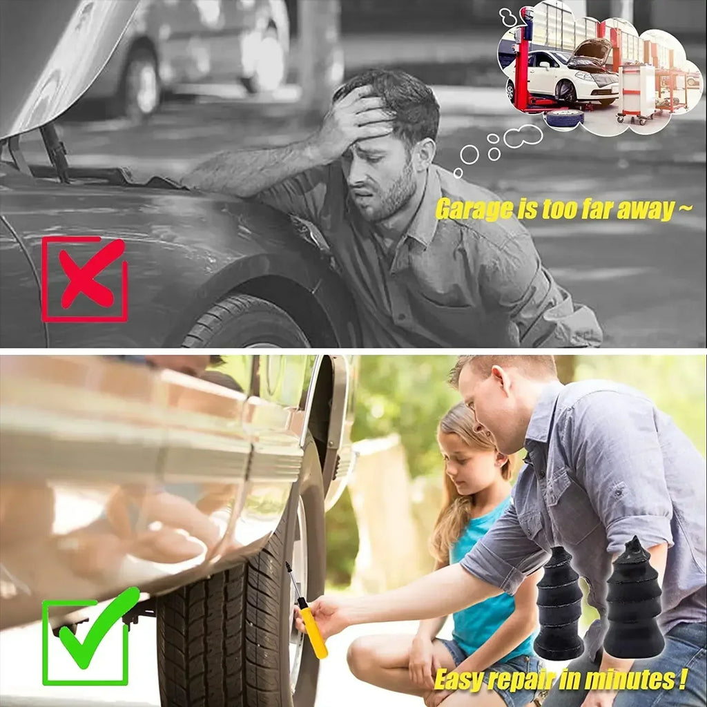 10/20/30Pcs Car Tyre Repair Rubber Nails Set Universal Cars Motorcycle Patch Nails Truck Bicycle Scooter Puncture Repair Tools