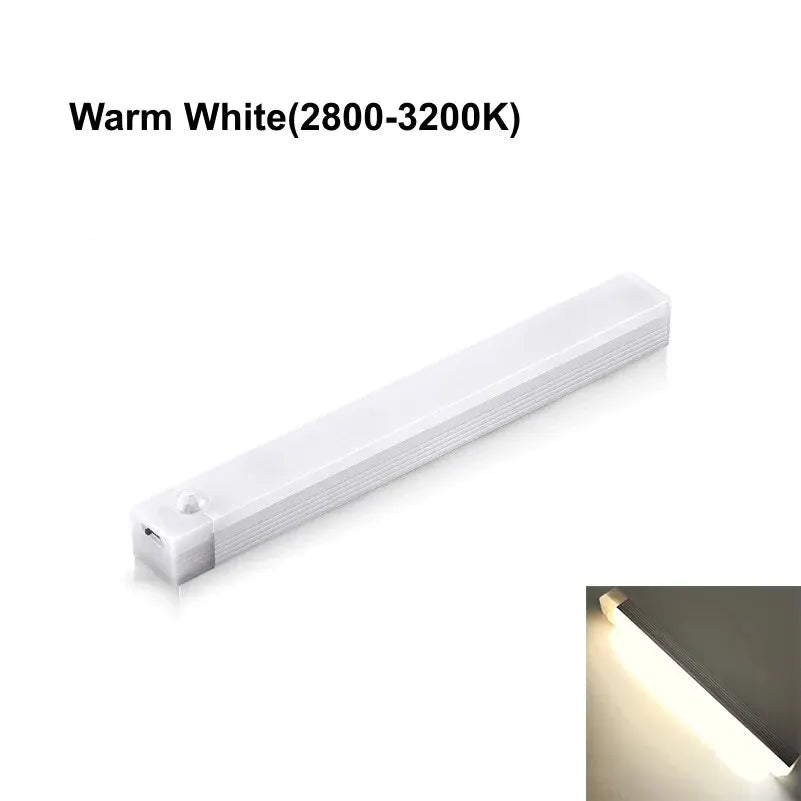 Motion Sensor Lamp Night Light Wireless LED USB Type C Rechargeable Lamp for Kitchen Cabinet Bedroom Wardrobe Staircase Lighting
