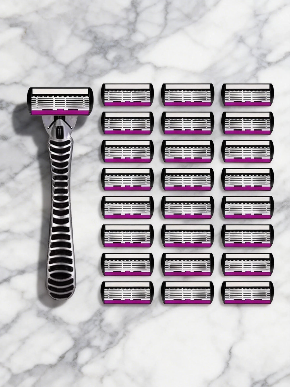 High quality man safety razor blade 6 layer german stainless steel shaving cartridges compatible mach s14haver