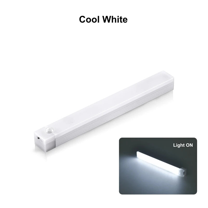 Motion Sensor Lamp Night Light Wireless LED USB Type C Rechargeable Lamp for Kitchen Cabinet Bedroom Wardrobe Staircase Lighting