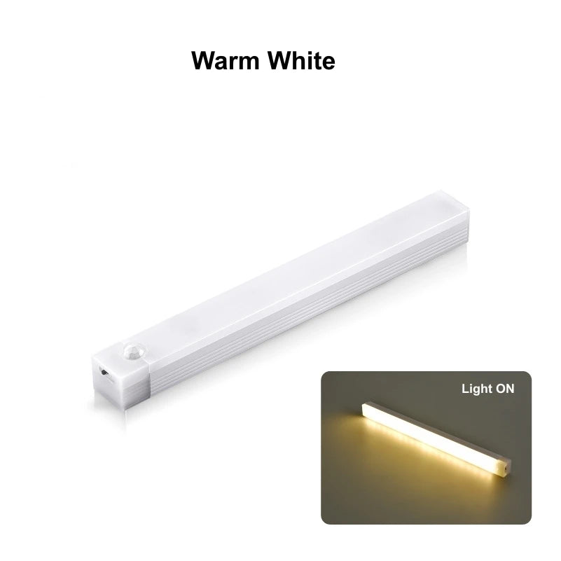 Motion Sensor Lamp Night Light Wireless LED USB Type C Rechargeable Lamp for Kitchen Cabinet Bedroom Wardrobe Staircase Lighting