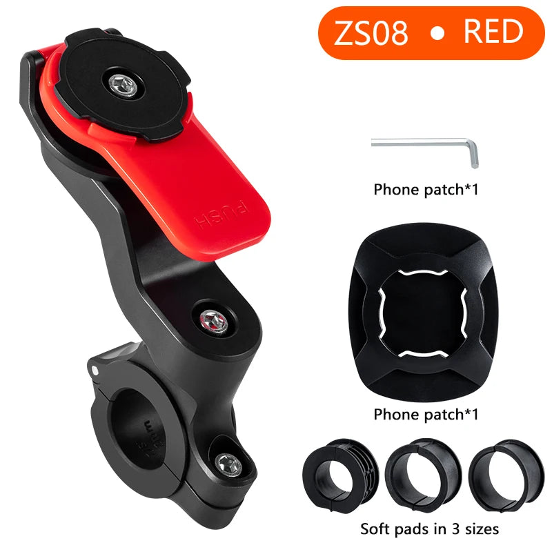 Universal Bicycle Mount for Bicycle and Motorcycle Phone Holder, Mobile Phone Holder for MTB 360° Rotatable for MTB or Road Bike