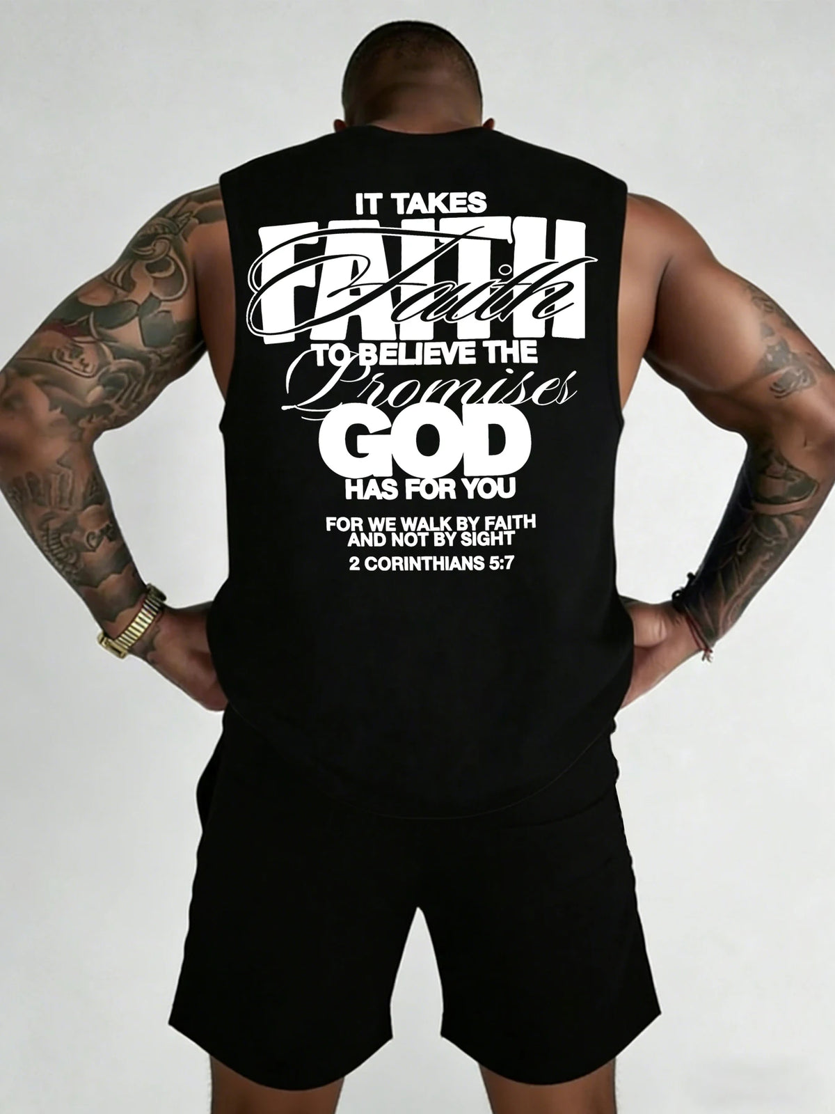 Men's Printed Sleeveless Tank Top and Shorts Set: Casual, Sports, and Leisure Summer Outfits