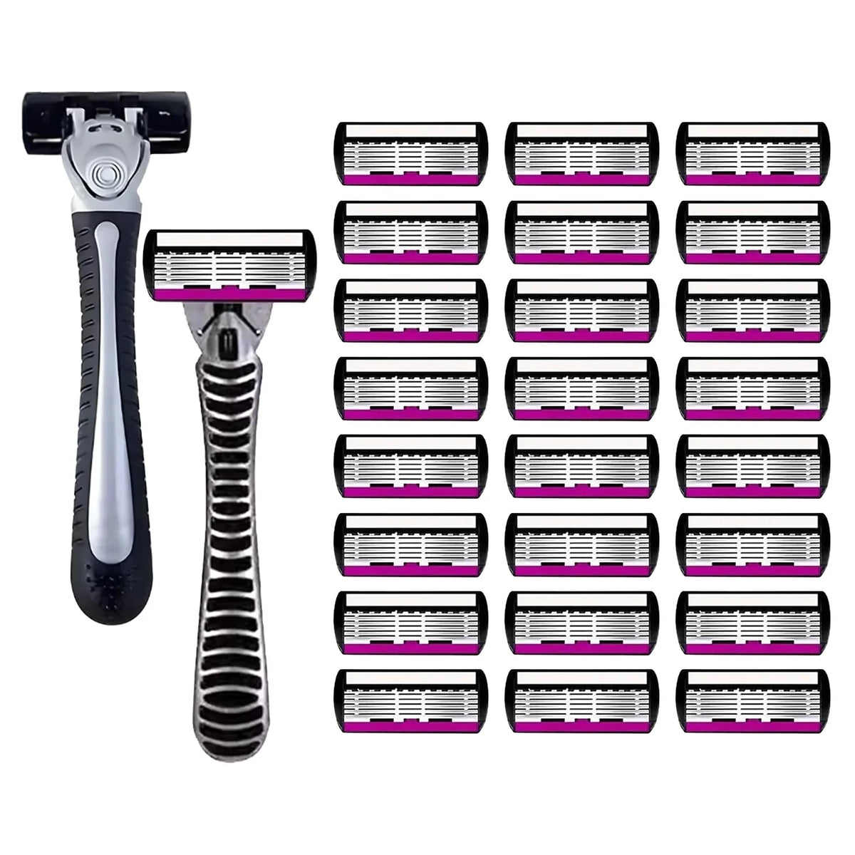 High quality man safety razor blade 6 layer german stainless steel shaving cartridges compatible mach s14haver
