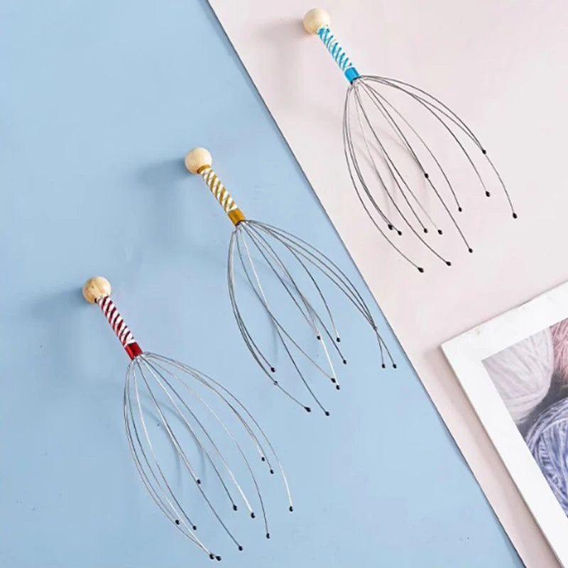 1PC Random Color Pet Massage Claw Head Massager Head Scratching Octopus Scalp Non Soul Extractor Divine Tool For Extracting