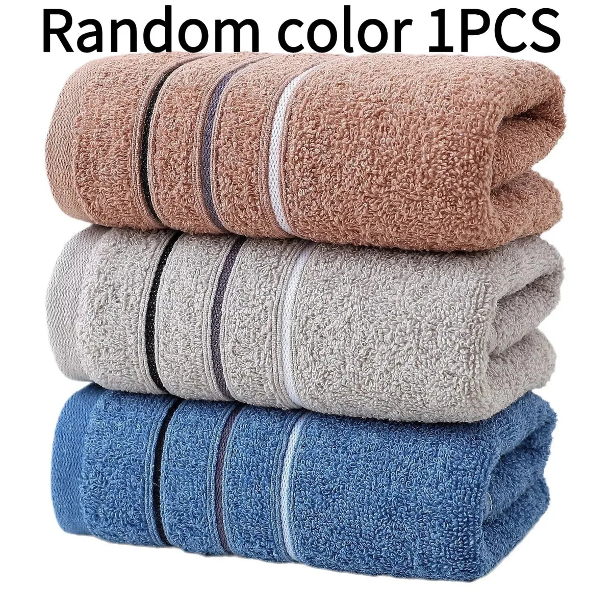 Various Colors Plush Cotton Towel Set - Perfect for Both Adults and Young People for Home Use or Camping, Makes a Great Gift for